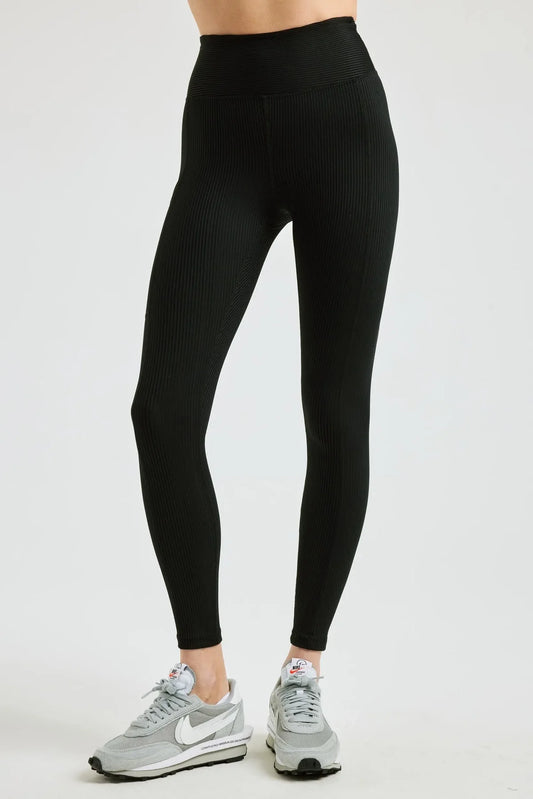 Ribbed Pocket Legging - Black